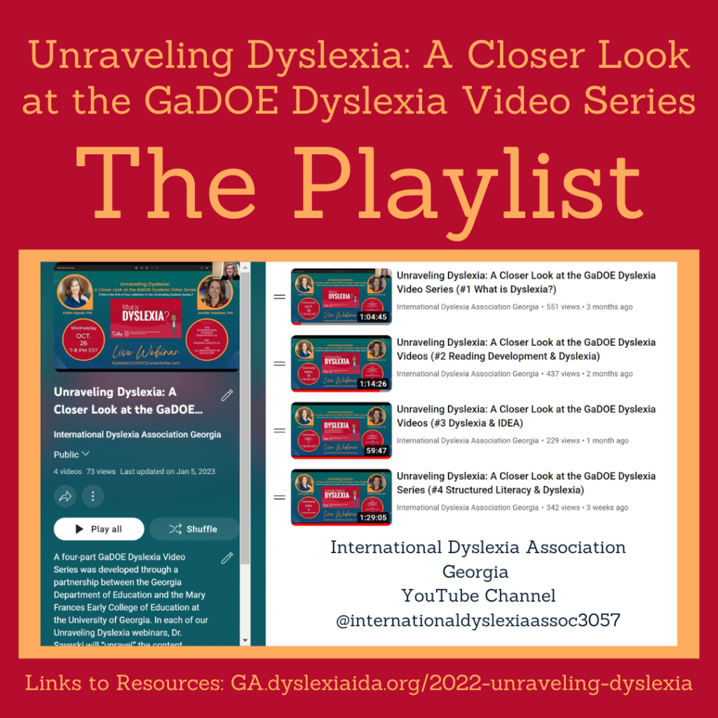 Unraveling Dyslexia A Closer Look at the GaDOE Dyslexia Video Series